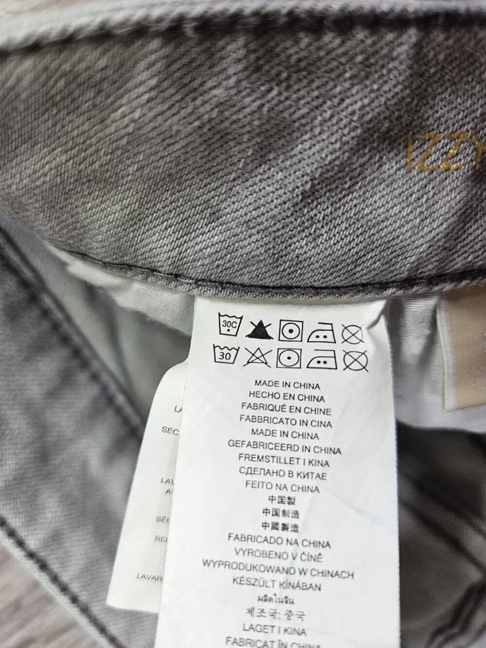 Michael Kors Izzy Skinny Jeans Womens 8 Gray Light Wash Mid‎ Rise Stretch Denim